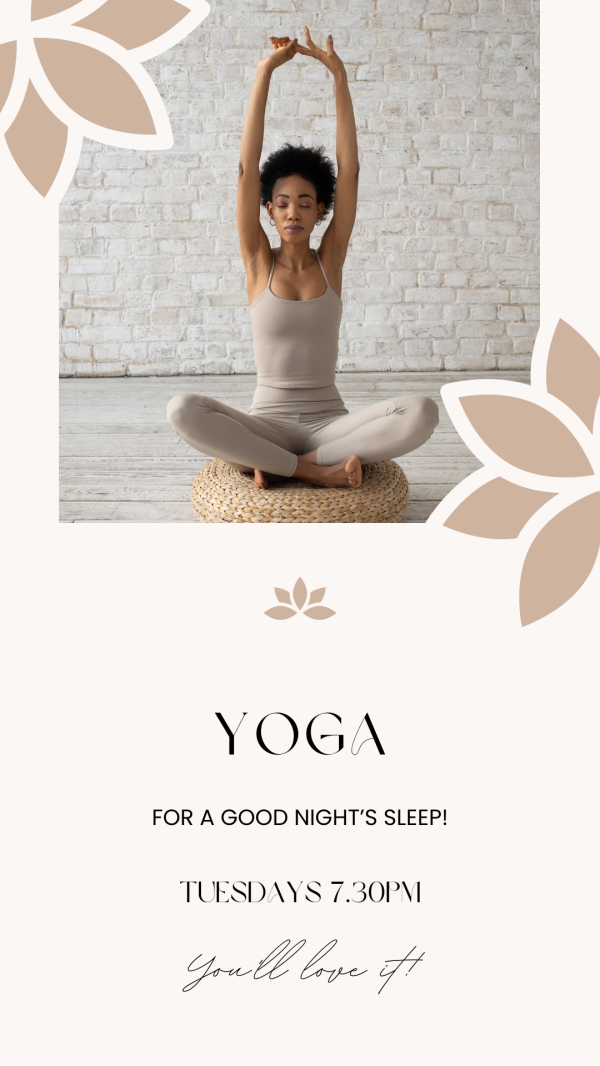 RELAXING YOGA FOR A GOOD NIGHT'S SLEEP - TUESDAYS 7.30 PM