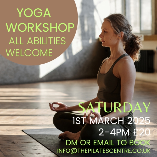 YOGA WORKSHOP - MARCH 1ST 2-4PM